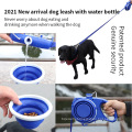Hot Selling Retractable Dog Leashes With Water Bottle Convenient Pet Bowl Pet Supplies For Training Walking Dog Harness